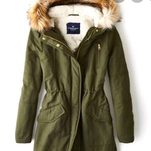 American Eagle Hooded Parka Jacket